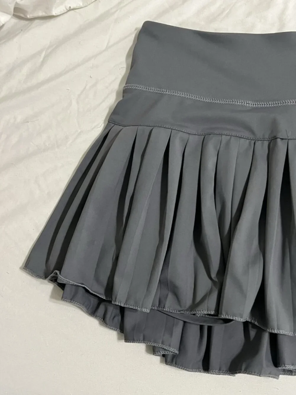 Goldhinge Tennis Pleated Skirt Skort Gray Size Medium